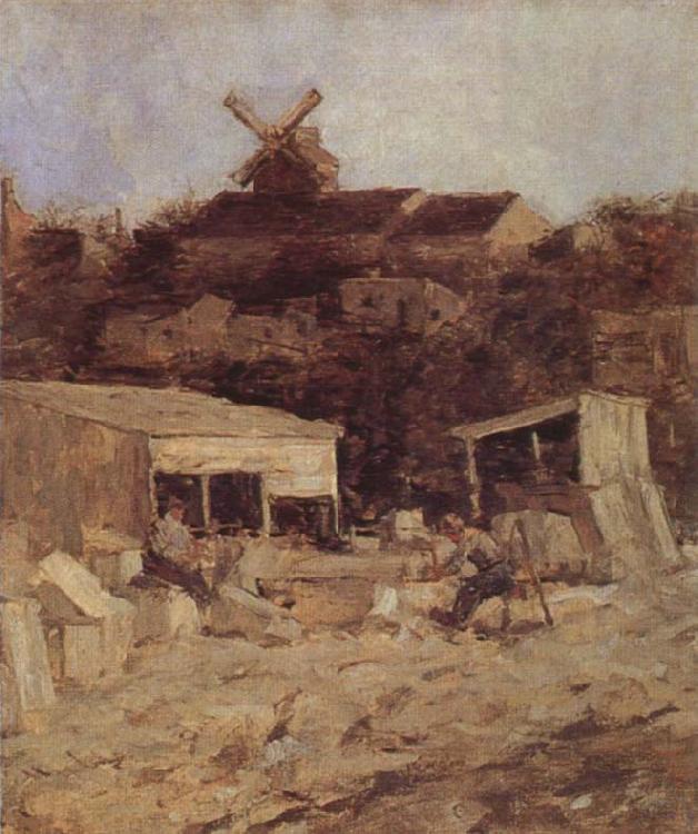 Matthijs Maris Quarry at Montmartre oil painting picture